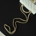 Chanel Women Small Flap Bag with Top Handle Grained Shiny Calfskin Gold Tone Metal