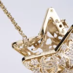 Chanel Women Star Minaudiere Gold-Tone Metal & Strass-AS5658