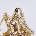 Chanel Women Star Minaudiere Gold-Tone Metal & Strass-AS5658