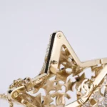 Chanel Women Star Minaudiere Gold-Tone Metal & Strass-AS5658