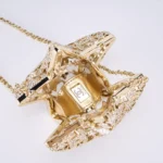 Chanel Women Star Minaudiere Gold-Tone Metal & Strass-AS5658