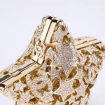 Chanel Women Star Minaudiere Gold-Tone Metal & Strass-AS5658