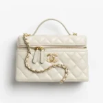 Chanel Women Vanity With Chain Shiny Lambskin Strass & Gold-Tone Metal
