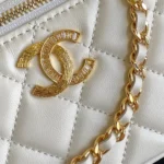Chanel Women Vanity With Chain Shiny Lambskin Strass & Gold-Tone Metal