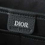 Dior Men Medium Dior Daily Messenger Bag with Flap Black Dior Gravity Leather