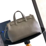 Dior Men Medium Dior Normandie Tote Bag Gray Dior Icons Calfskin