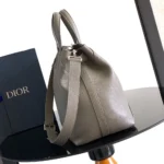 Dior Men Medium Dior Normandie Tote Bag Gray Dior Icons Calfskin