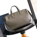 Dior Men Medium Dior Normandie Tote Bag Gray Dior Icons Calfskin