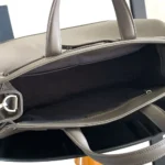 Dior Men Medium Dior Normandie Tote Bag Gray Dior Icons Calfskin