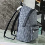 Dior Men Rider Backpack Blue Dior Oblique Jacquard 1VOBA088YKY
