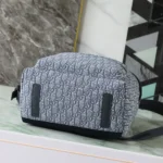 Dior Men Rider Backpack Blue Dior Oblique Jacquard 1VOBA088YKY