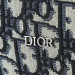Dior Men Rider Soft Zipped Backpack Beige and Black Dior Oblique Jacquard with Black Grained Calfskin