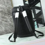 Dior Men Rider Soft Zipped Backpack Black Dior Oblique Jacquard and Black Grained Calfskin