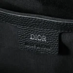 Dior Men Rider Soft Zipped Backpack Black Dior Oblique Jacquard and Black Grained Calfskin