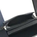 Dior Men Saddle A5 Triangle Pouch Black Dior Oblique Jacquard and Black Grained Calfskin