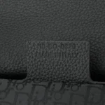 Dior Men Saddle Messenger Bag Black Grained Calfskin