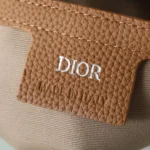 Dior Men Saddle Messenger Bag Blue and Beige Raffia-Effect Dior Oblique Denim