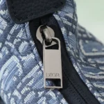 Dior Men Small Rider Soft Hobo Bag Blue Dior Oblique Jacquard and Blue Grained Calfskin