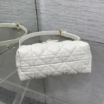 Dior Women Dior Jolie Top Handle Mini Bag Latte Cannage Lambskin