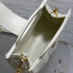 Dior Women Dior Jolie Top Handle Mini Bag Latte Cannage Lambskin