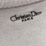 Dior Women Embroidered Sweater Cashmere Knit with Pink Dior Astral Flowers Motif - Image 9