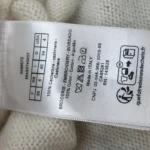 Dior Women Embroidered Sweater White Cashmere Knit with Multicolor Dior Astral Flowers Motif