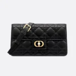 Dior Women Jolie Mini Bag Black Cannage Lambskin S3117UNJB