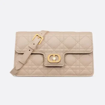 Dior Women Jolie Mini Bag Powder Beige Cannage Lambskin S3117UNJB