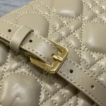 Dior Women Jolie Mini Bag Powder Beige Cannage Lambskin S3117UNJB - Imagen 7