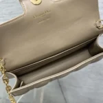 Dior Women Jolie Mini Bag Powder Beige Cannage Lambskin S3117UNJB - Imagen 9