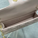 Dior Women Jolie Mini Bag Powder Pink Cannage Lambskin S3117UNJB