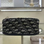 Dior Women Medium 30 Montaigne Satchel Bag Blue Dior Oblique Jacquard