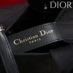Dior Women Medium Dior Toujours Bag Black Flat Macrocannage Calfskin