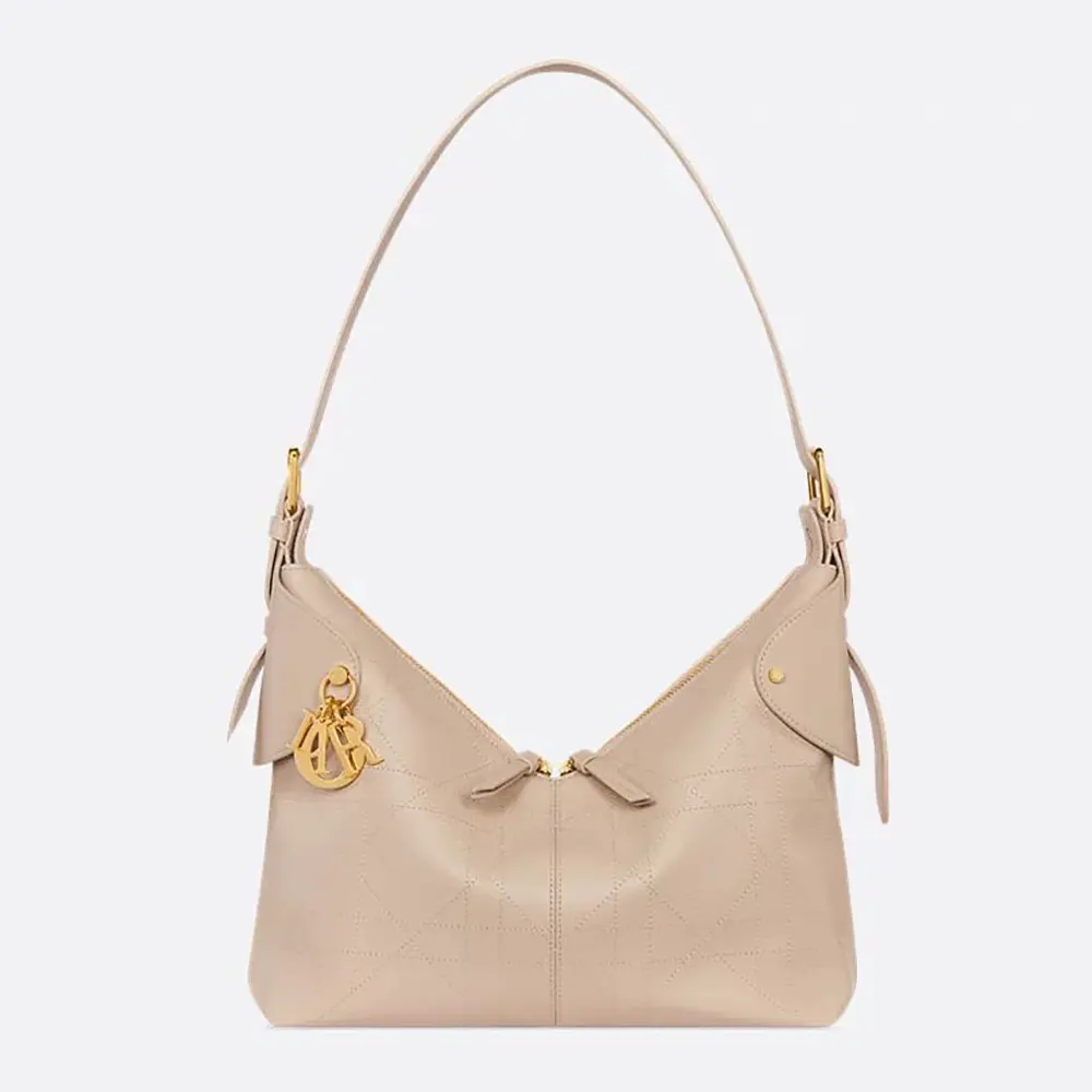 Dior Women Medium Dior Voyage Bag Powder Beige Flat Macrocannage Grained Calfskin (1) Dior Women Medium Dior Voyage Bag Powder Beige Flat Macrocannage Grained Calfskin