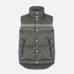 Dior Women Oblique Down Vest Black Cotton-Blend Jacquard