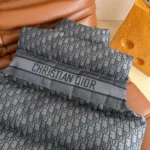 Dior Women Oblique Down Vest Black Cotton-Blend Jacquard