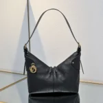 Dior Women Small Dior Voyage Bag Black Flat Macrocannage Grained Calfskin