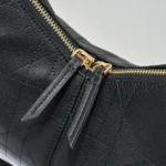 Dior Women Small Dior Voyage Bag Black Flat Macrocannage Grained Calfskin