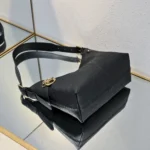 Dior Women Small Dior Voyage Bag Black Flat Macrocannage Grained Calfskin