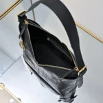 Dior Women Small Dior Voyage Bag Black Flat Macrocannage Grained Calfskin