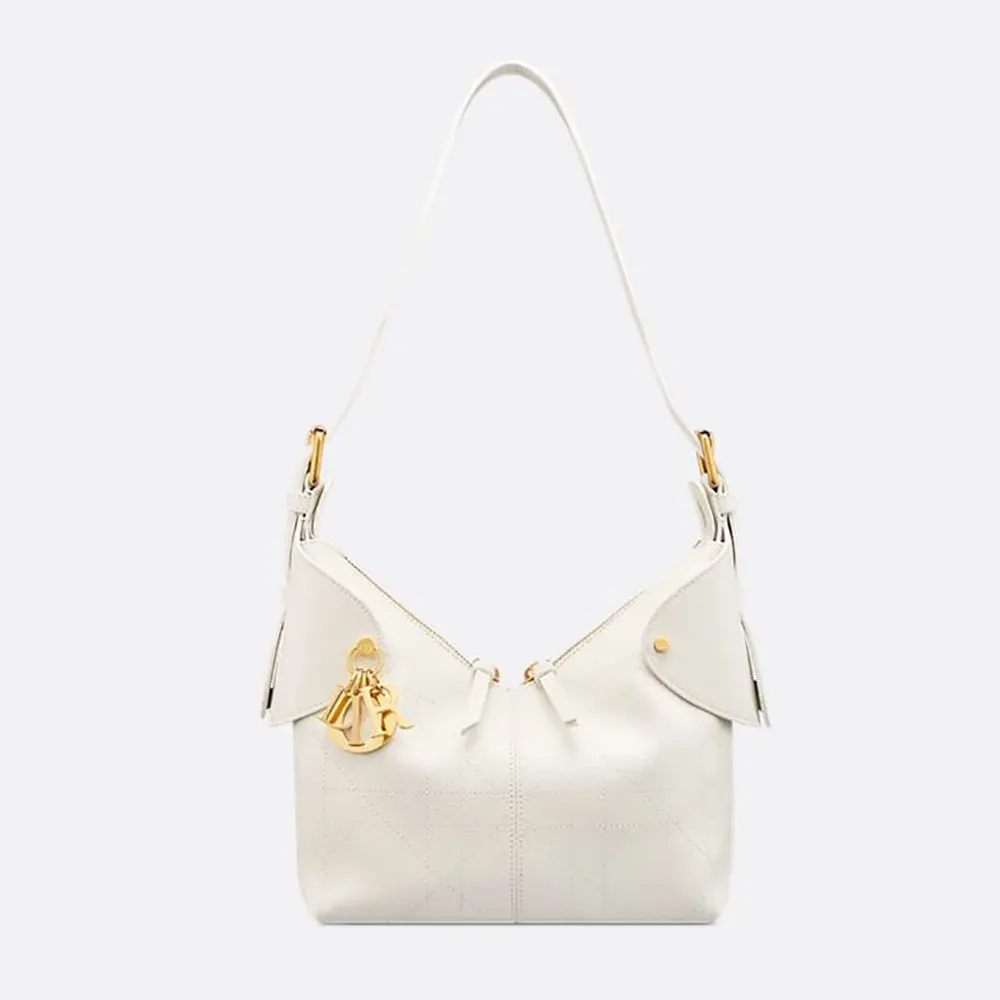 Dior Women Small Dior Voyage Bag Latte Flat Macrocannage Grained Calfskin (1) Dior Women Small Dior Voyage Bag Latte Flat Macrocannage Grained Calfskin