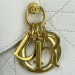 Dior Women Small Dior Voyage Bag Latte Flat Macrocannage Grained Calfskin