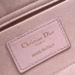 Dior Women Small Lady D-Joy Bag Powder Pink Cannage Lambskin