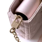 Dior Women Small Lady D-Joy Bag Powder Pink Cannage Lambskin