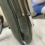 Gucci Men GG Monogram Small Slingbag Forest Green GG Fabric 822073