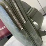 Gucci Men GG Monogram Small Slingbag Forest Green GG Fabric 822073