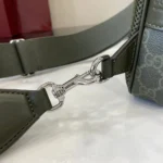 Gucci Men GG Monogram Small Slingbag Forest Green GG Fabric 822073