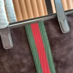 Gucci Unisex Ophidia Medium Tote Bag Dark Brown Suede 834465AAE1D