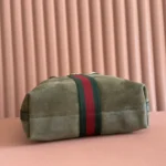 Gucci Unisex Ophidia Medium Tote Bag Dark Green Suede ‎834465AAE1D