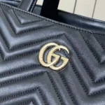 Gucci Women Betty Medium Tote Bag Black Leather ‎847387AAFA1